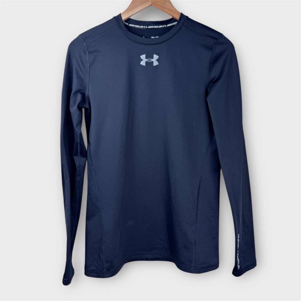 Under Armour‎ Youth XL Long-Sleeve Compression Base Layer Shirt Black